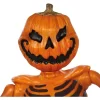 48" Groundbreaking Pumpkin Skeleton - Creepy Outdoor Halloween Decorations for Yard - Image 2